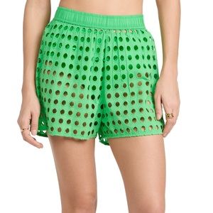 Solid & Striped Avril Shorts Green Parakeet Large NWT